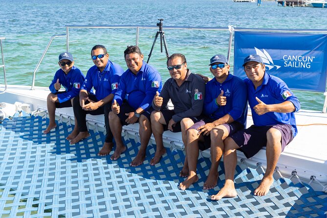 Private Catamaran from Cancun to Isla Mujeres | For up to 100 pp - Crew service and boat atmosphere