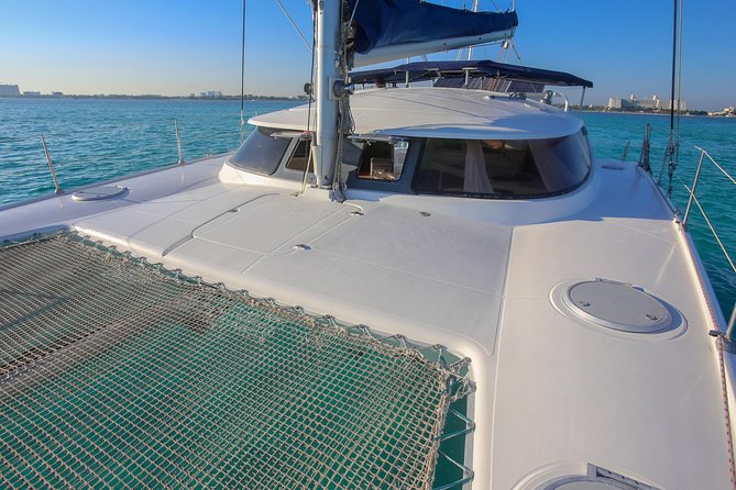 Private Catamaran from Cancun to Isla Mujeres | For up to 30 pepl - Playa Norte for an easy island swim