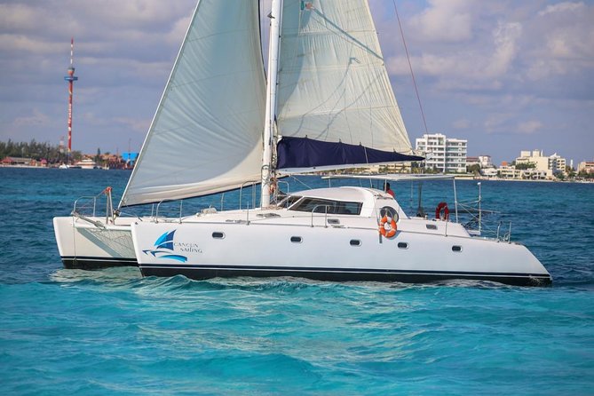 Private Catamaran from Cancun to Isla Mujeres | For up to 40 pp - Playa Norte gives the day its postcard pause