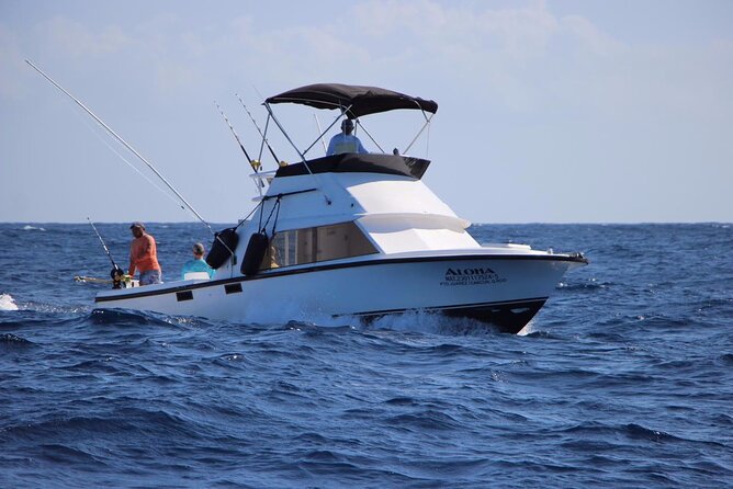Private fishing charter Bertram 31ft 6 pax max if you don't fish you don't pay - What happens once the Bertram leaves shore