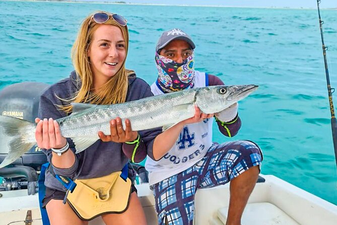 Private Inshore Fishing Experience in Isla Mujeres and Cancún - The catch, from barracuda to snapper