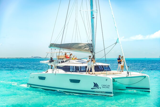 Private Luxury Catamaran Cancun to Isla Mujeres | For up to 30 pp - The sail back to Cancun