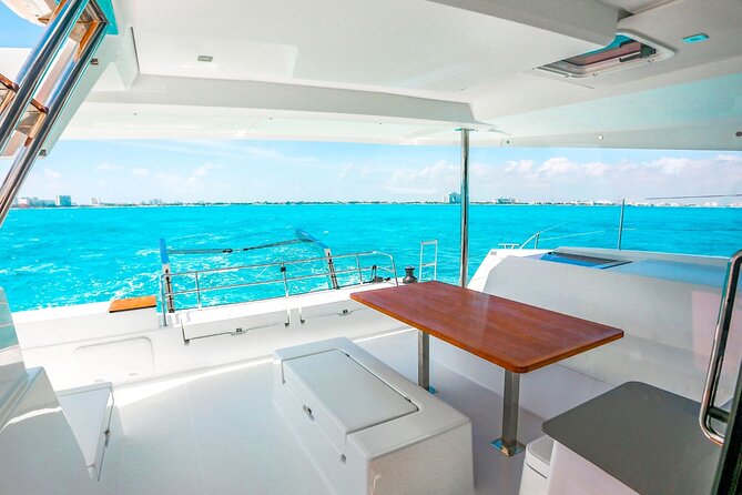 Private Luxury Catamaran Cancun to Isla Mujeres | For up to 30 pp - Crew service and the mood aboard