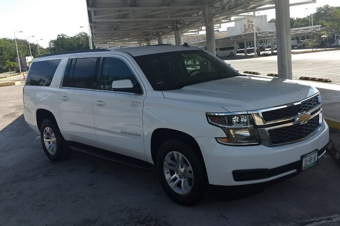 Private Transportation by SUV from the Airport to Cancun Hotel Zone - Inside the Suburban