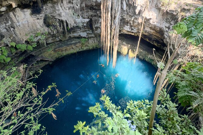 Private VW Beetle Tour to Chichen Itza, Cenote & Valladolid - A cenote selected for calm water or a little adventure