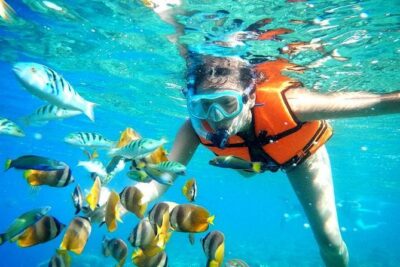 Reef Snorkeling in National Park from Cancun with Beachside Lunch