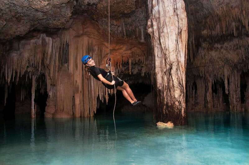 Rio Secreto Nature Reserve: Bicycle, Rappel & Ziplines Tour - The jungle bike ride and the first aerial activities