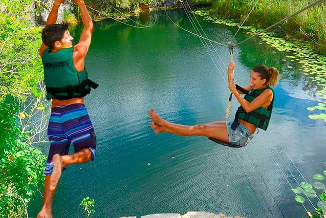 Sacred Adventure at Xenotes! 4 Different Cenotes + Round Transportation - Swimming in natural water, not a resort pool