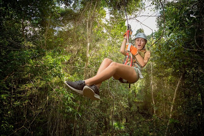 Selvatica Park Ziplines, Cenote, and ATV Tour From Cancun and Riviera Maya - The private cenote and underground freshwater setting
