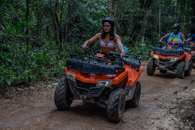 Shared ATV's and Zip Lines and Swimming in a Real Cenote. - Reaching Cenotes Kin-Ha from Cancun