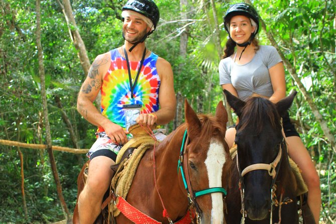 Single ATV, Horseback Riding, Ziplines and Cenote Swim - The Mayan cenote swim