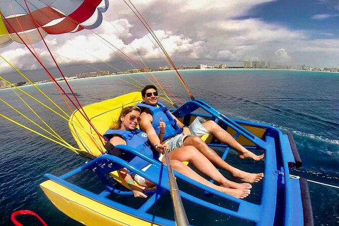 Sky Rider Oceanside Parasailing Experience in Cancun - Safety briefing, life jacket, and boat transfer