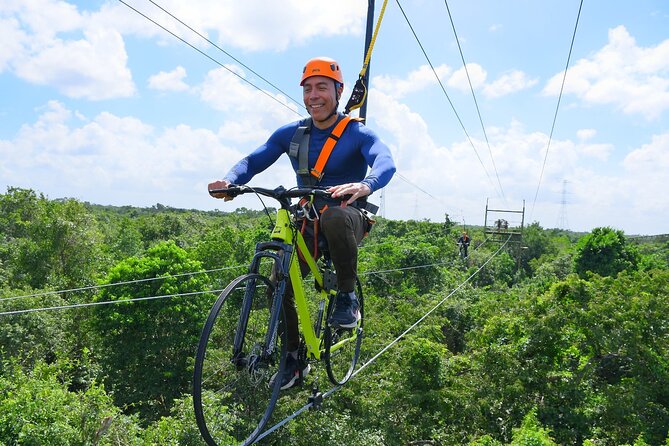 Sky Trail: Sky Bike, Tarzania, Bungee Swing & Zip Line with lunch - A Sky Bike ride unlike a normal bike tour