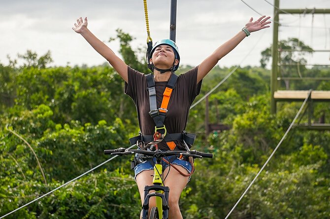 Sky Trail: Sky Bike, Tarzania, Bungee Swing & Zip Line with lunch - Lunch, clothing, and the locker cost