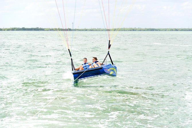 Skyrider Parasailing Tour with Panoramic View of Cancun - The splashdown choice