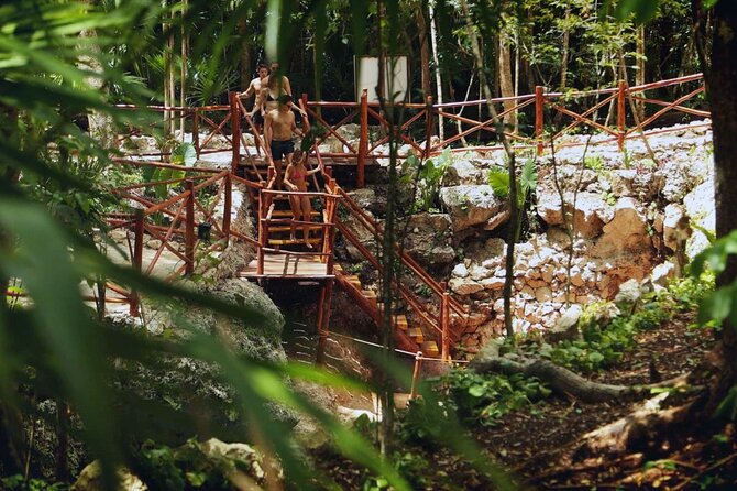 Small-Group 3 Hidden Cenotes Adventure with Tequila Tasting - The entertainment area is part of the deal