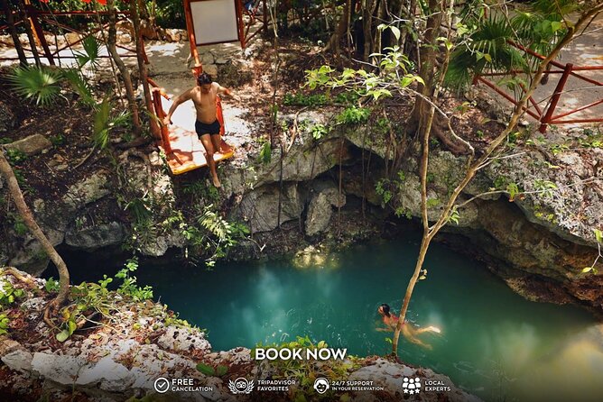 Small Group 3 Waterfall Cenotes Experience - What happens in the water
