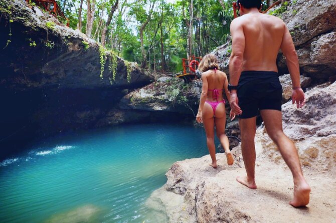 Small Group 3 Waterfall Cenotes Experience - The commercial side of the day