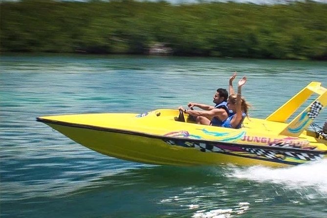 Speedboat jungle tour and snorkel - The 30-minute Caribbean snorkeling stop