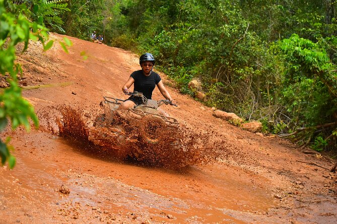 Super Combo ATV in Cancun with Zipline, Snorkel, Cenote, transfer - From Cancun hotels to Puerto Morelos reef