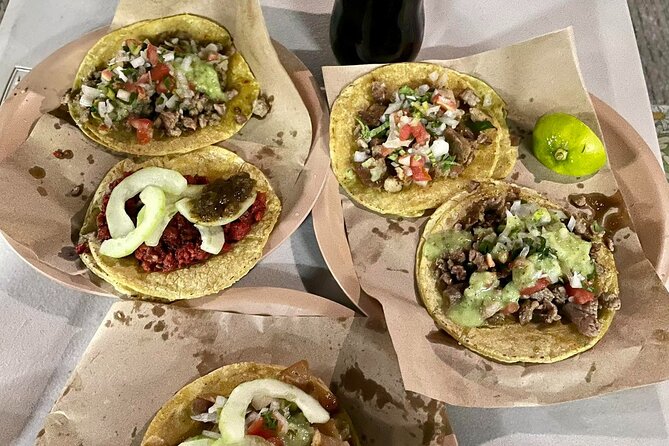 Tacos Y Marquesitas Tour Cancún - Marquesitas, street corn, and salsa at Palapa Park