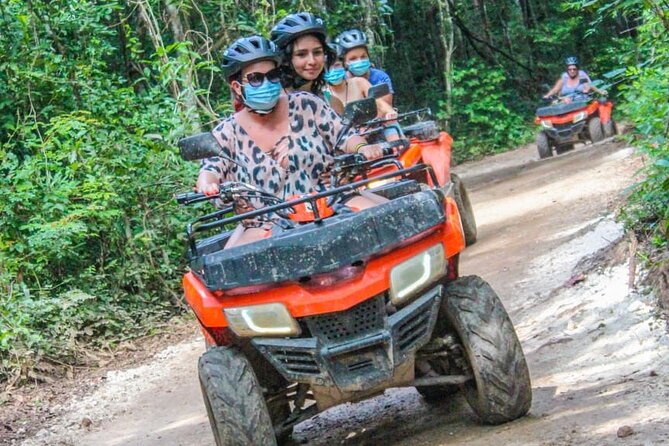 The best adrenaline day Atvs shared, ziplines and cenote Playa del Carmen - Who will enjoy this morning most
