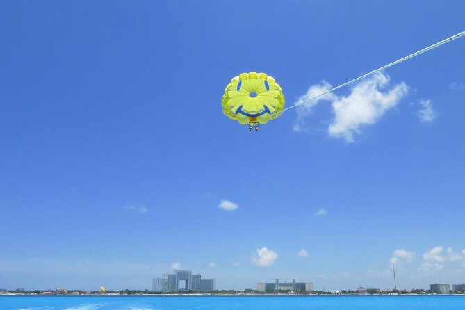 The Best Parasail Adventure & Transportation - Flying above Cancun’s Caribbean water