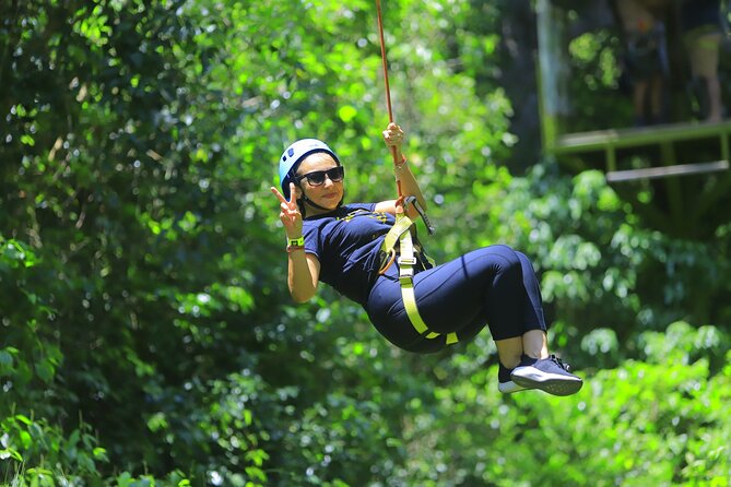 Top ATV's in Mexico includes Cenote, Ziplines, snack & transport. - ATV riding on rough jungle roads
