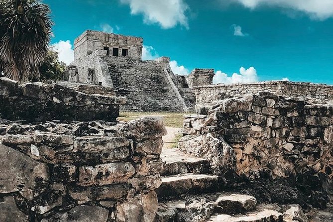 Tulum Coba cenote swim - Tulum ruins and the Caribbean view