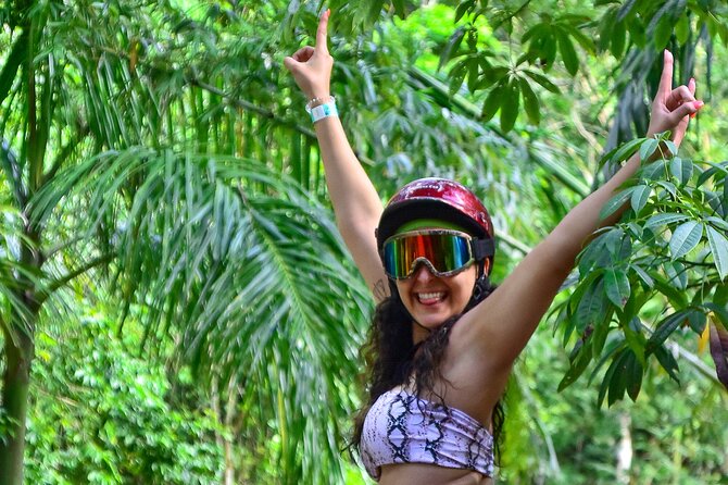 Tulum Jungle Zipline and ATV Adventure - Hotel pickup in a white van