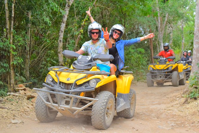 Tulum Ruins, ATV Extreme and Cenotes Combo Tour from Cancun - Snorkeling in an underground river cenote