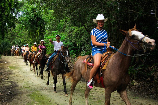 Wonderful Jungle Experience with Horse Riding, ATV, Ziplines and Cenote - Cooling off in a Mayan cenote