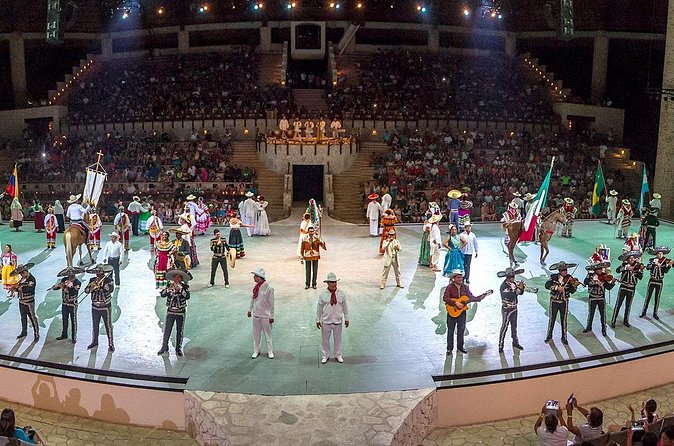 Xcaret Park Day Tour & Night Show with Transportation - A buffet meal that changes the price calculation