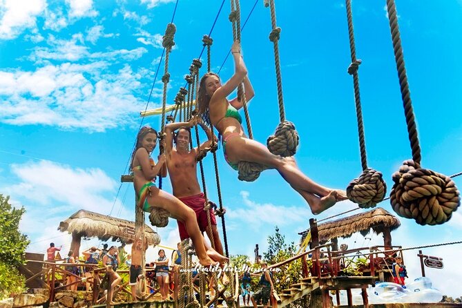 Xelha water park with transportation - Jungle paths, cenotes, and cultural shows
