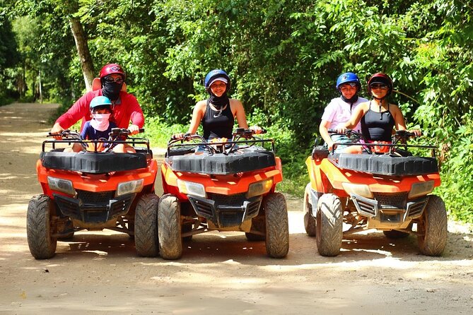 Zipline, Cenote and ATV Adventure with Pickup - Ziplines and hanging bridges in the same park